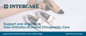 Orthotic inserts complementing chiropractic treatment for pain relief