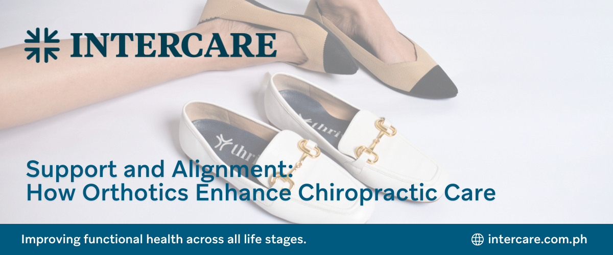 Orthotic inserts complementing chiropractic treatment for pain relief